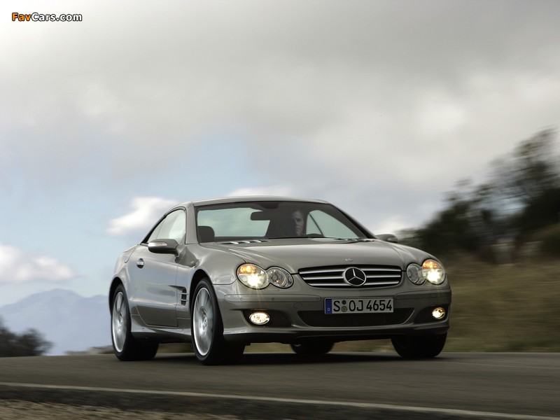 Mercedes-Benz SL 500 (R230) 2005–08 photos (800 x 600)