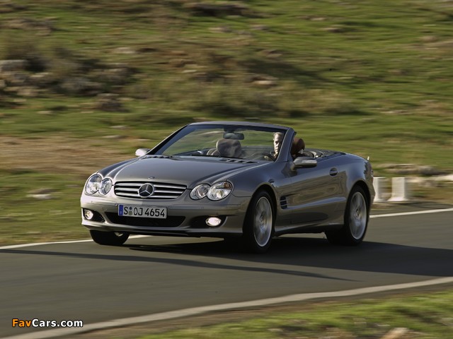 Mercedes-Benz SL 500 (R230) 2005–08 pictures (640 x 480)