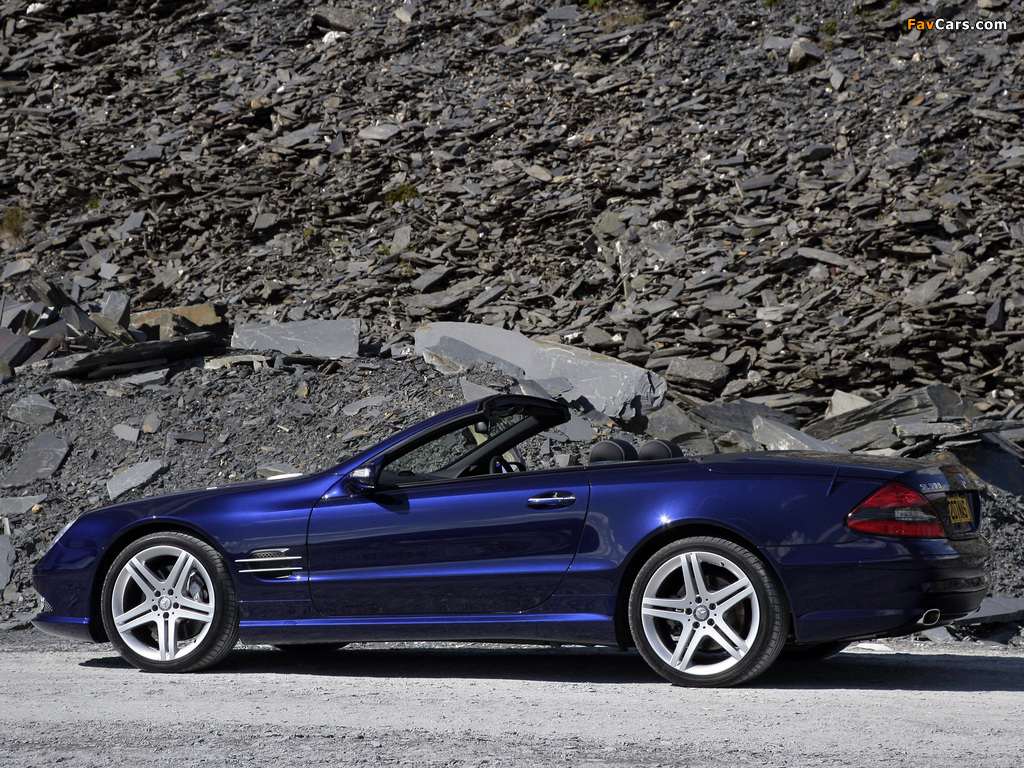 Mercedes-Benz SL 500 Sports Package UK-spec (R230) 2005–08 pictures (1024 x 768)