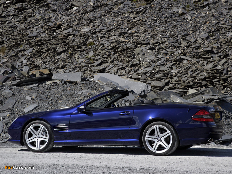 Mercedes-Benz SL 500 Sports Package UK-spec (R230) 2005–08 pictures (800 x 600)