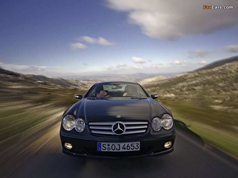 Mercedes-Benz SL 350 (R230) 2005–08 wallpapers (800 x 600)