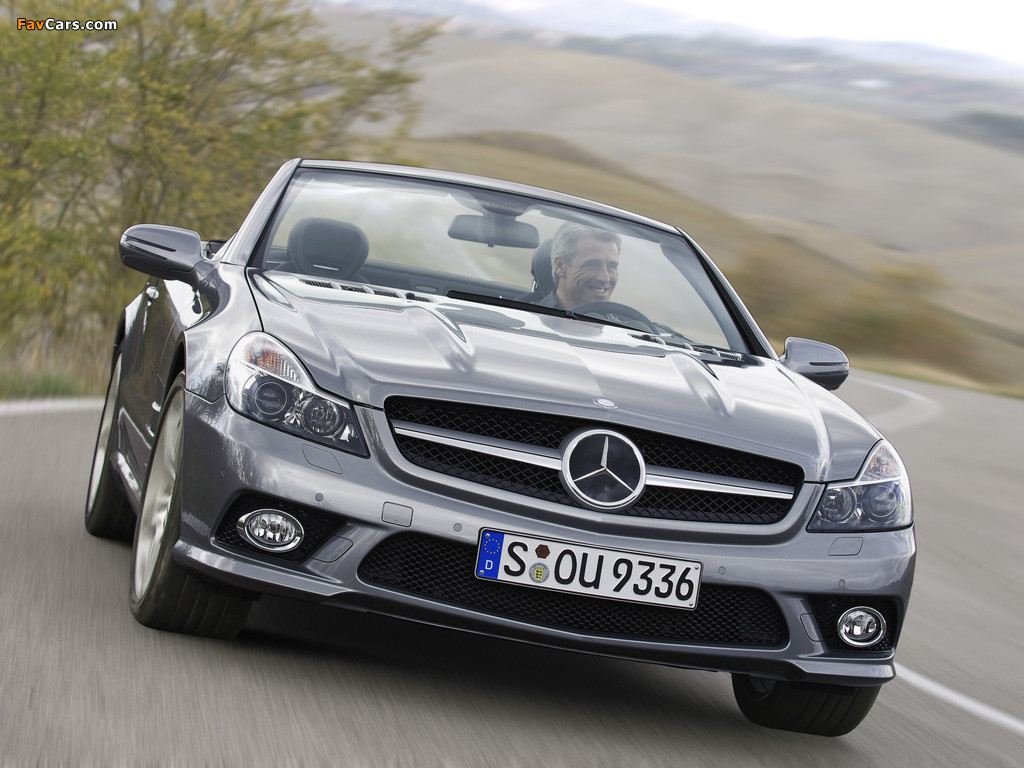 Mercedes-Benz SL 350 (R230) 2008–11 wallpapers (1024 x 768)