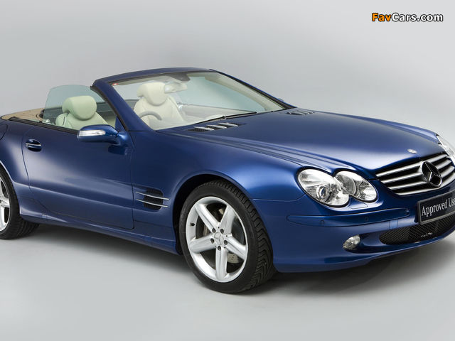Photos of Mercedes-Benz SL 500 UK-spec (R230) 2001–05 (640 x 480)