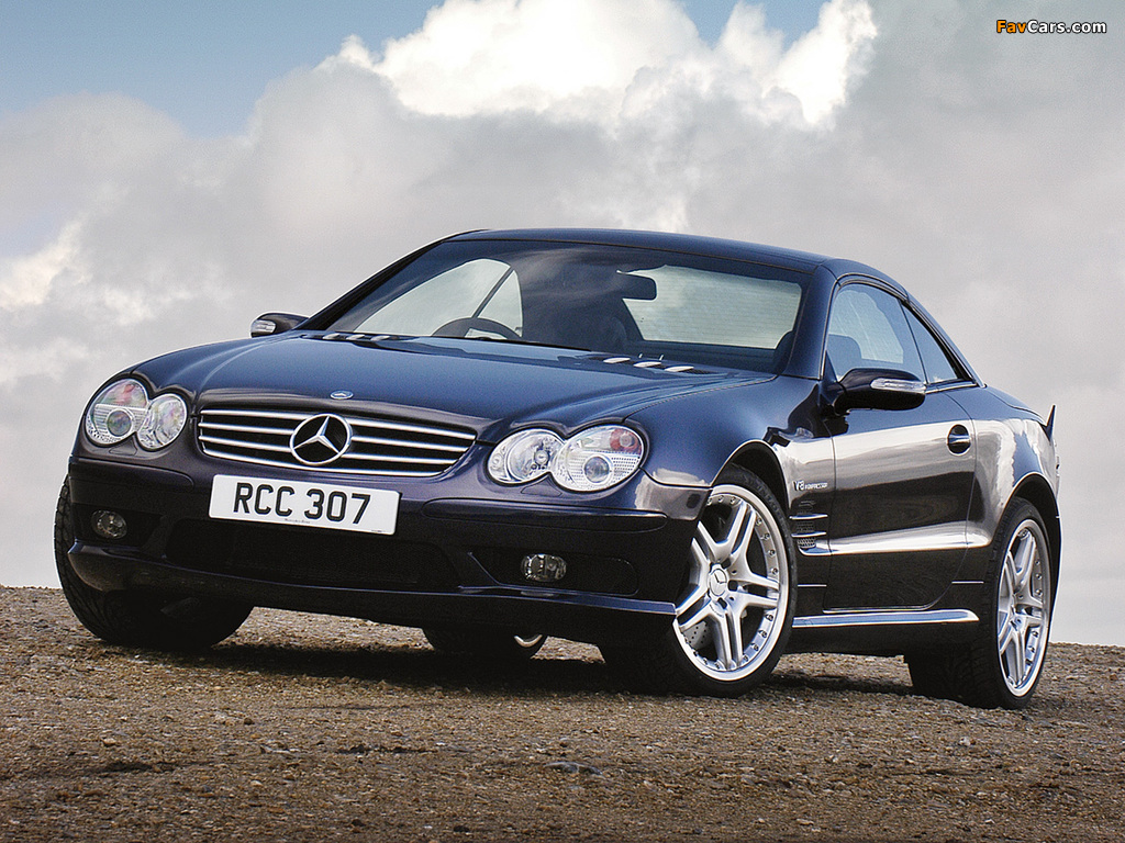 Photos of Mercedes-Benz SL 55 AMG UK-spec (R230) 2001–08 (1024 x 768)