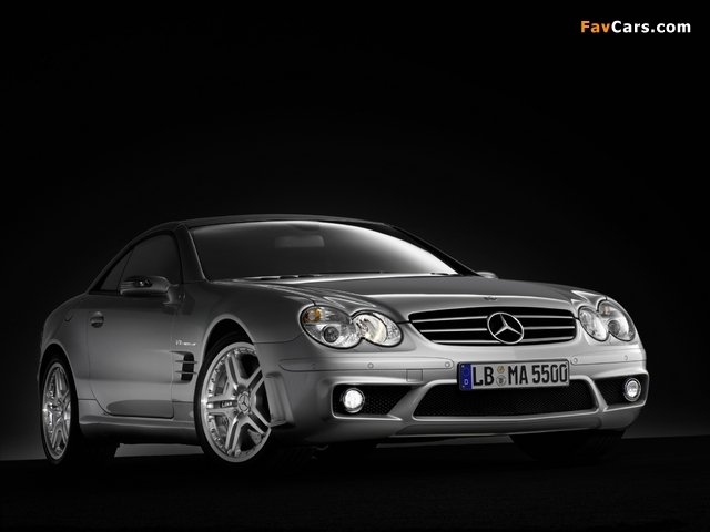 Photos of Mercedes-Benz SL 55 AMG Performance Package (R230) 2002–08 (640 x 480)