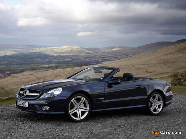 Photos of Mercedes-Benz SL 500 UK-spec (R230) 2008–11 (640 x 480)