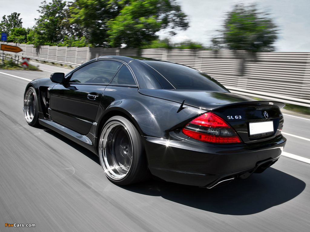Photos of Inden Design Mercedes-Benz SL 63 AMG Black Saphir (R230) 2010 (1024 x 768)
