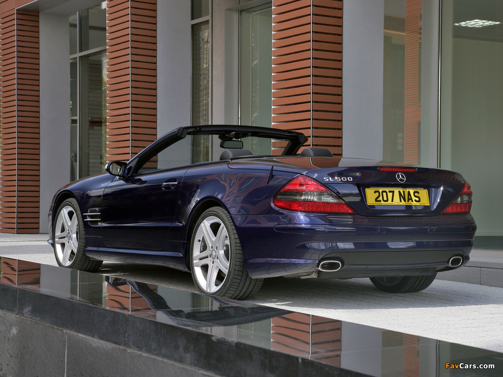 Pictures of Mercedes-Benz SL 500 Sports Package UK-spec (R230) 2005–08 (1024 x 768)