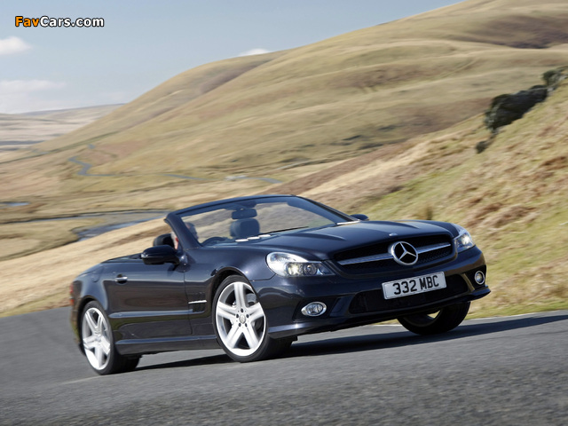Pictures of Mercedes-Benz SL 500 UK-spec (R230) 2008–11 (640 x 480)