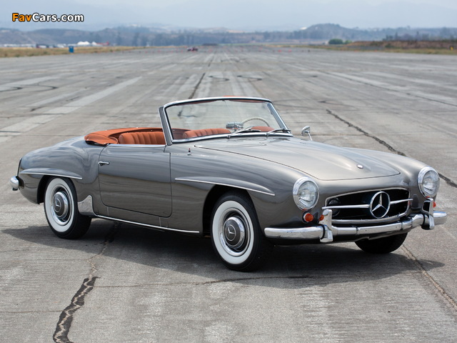 Mercedes-Benz 190 SL US-spec (R121) 1955–63 wallpapers (640 x 480)