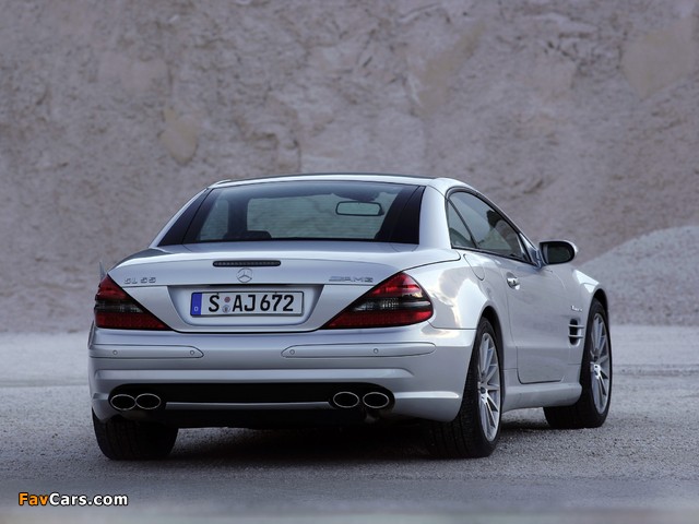 Mercedes-Benz SL 55 AMG (R230) 2001–08 wallpapers (640 x 480)