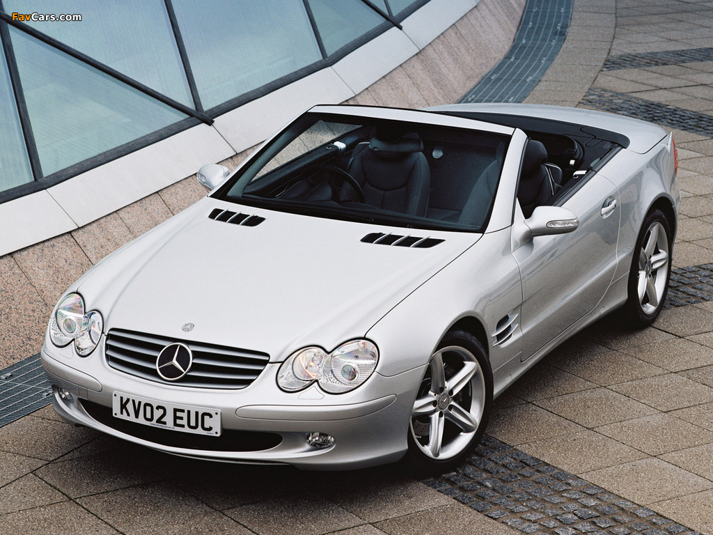 Mercedes-Benz SL 500 UK-spec (R230) 2001–05 wallpapers (1024 x 768)