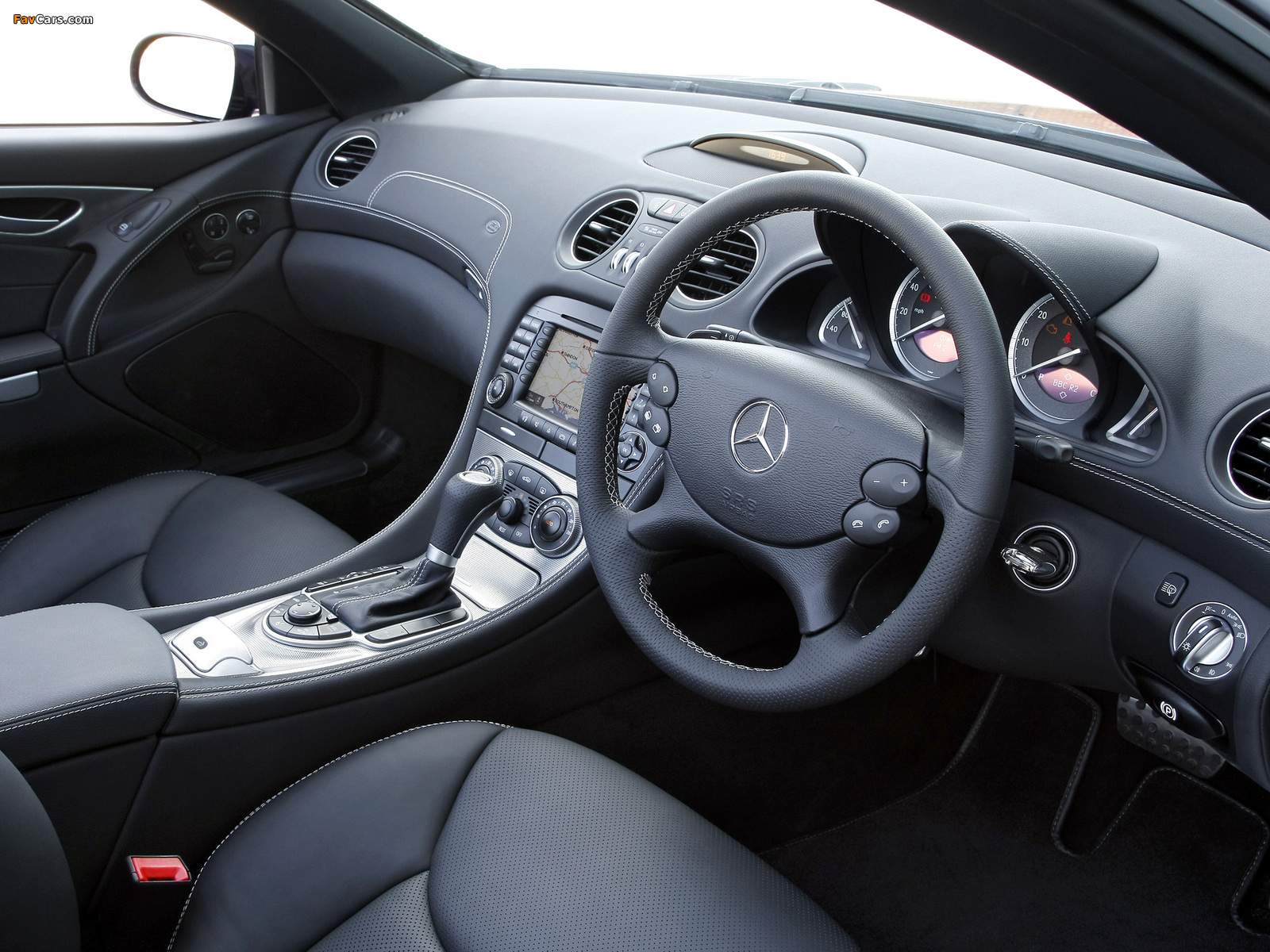 Mercedes-Benz SL 500 Sports Package UK-spec (R230) 2005–08 wallpapers (1600 x 1200)