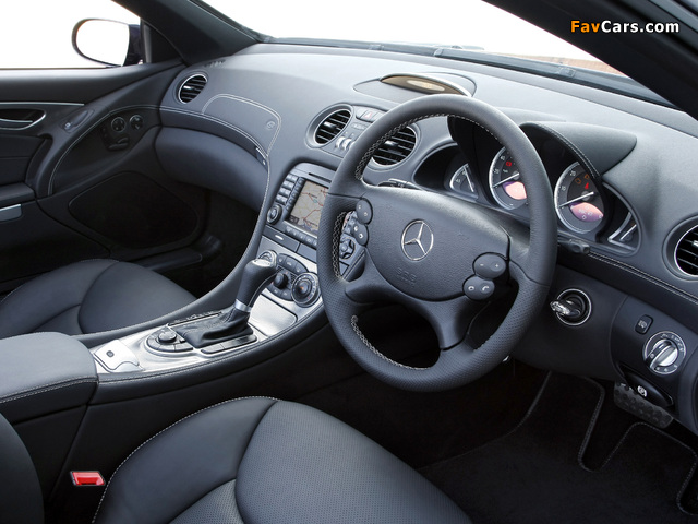 Mercedes-Benz SL 500 Sports Package UK-spec (R230) 2005–08 wallpapers (640 x 480)