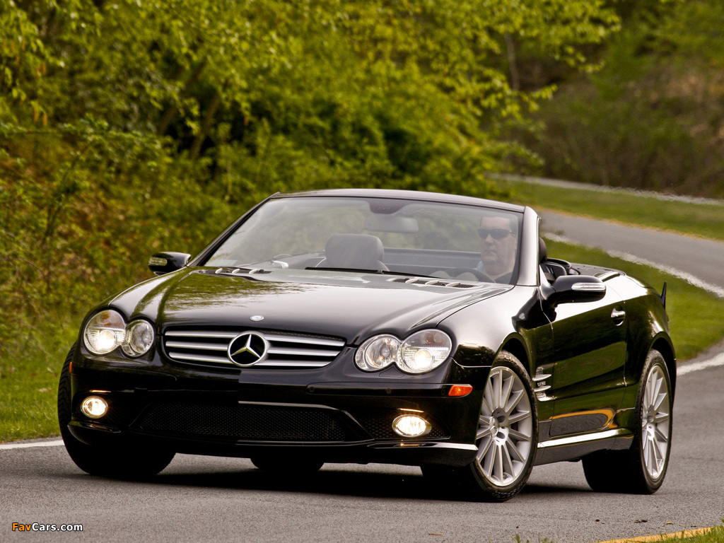 Mercedes-Benz SL 600 US-spec (R230) 2005–08 wallpapers (1024 x 768)