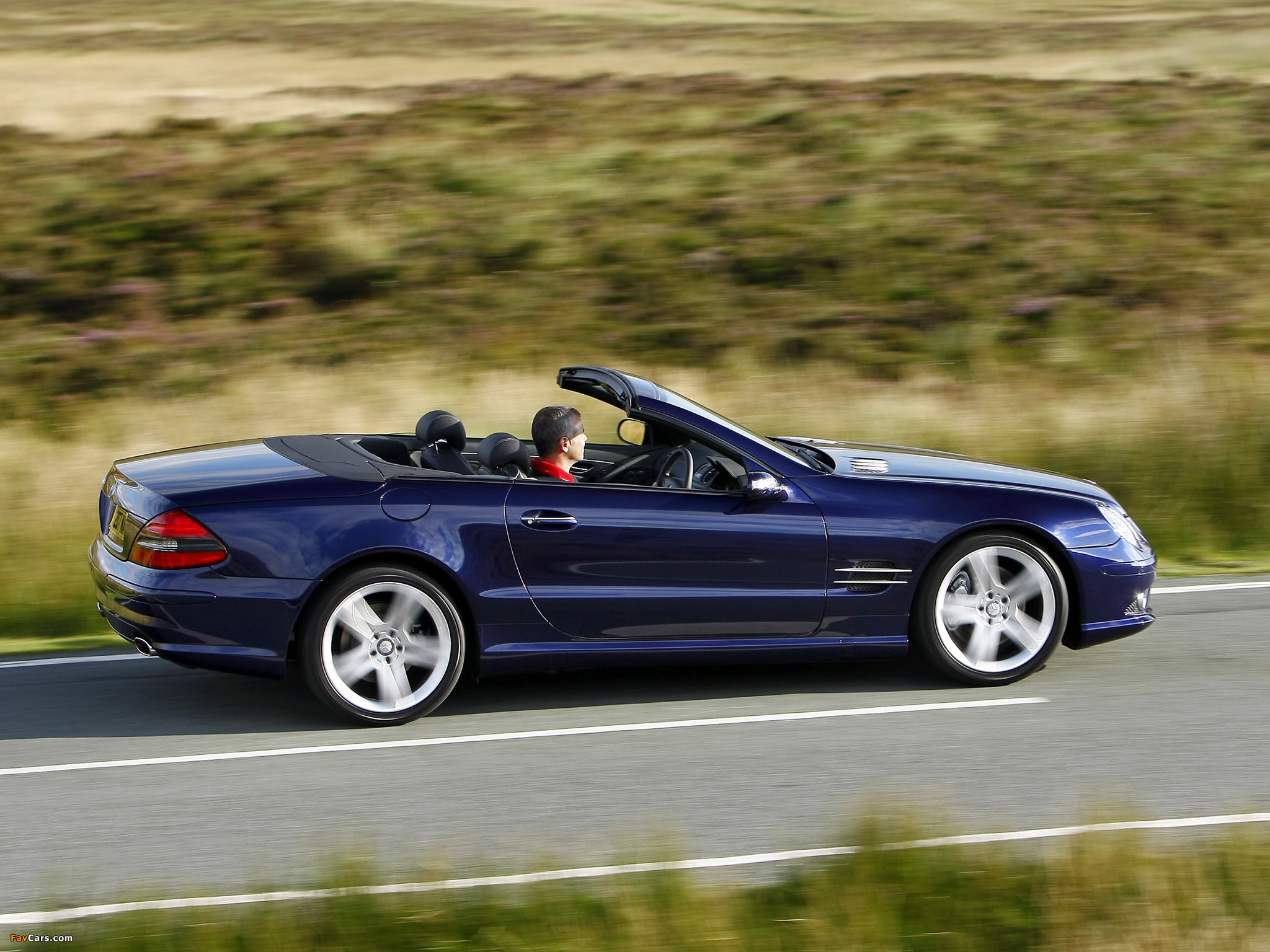 Mercedes-Benz SL 500 Sports Package UK-spec (R230) 2005–08 wallpapers (2048 x 1536)