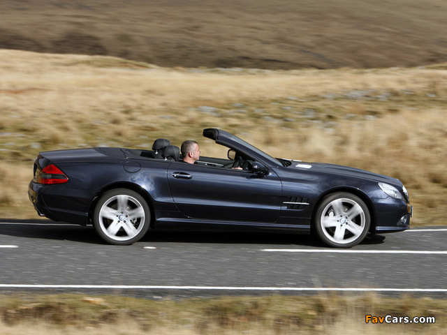 Mercedes-Benz SL 500 UK-spec (R230) 2008–11 wallpapers (640 x 480)