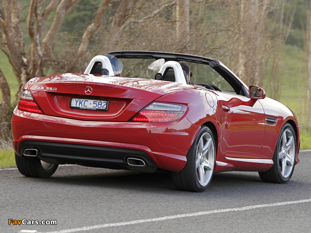 Images of Mercedes-Benz SLK 350 AMG Sports Package AU-spec (R172) 2012 (640 x 480)