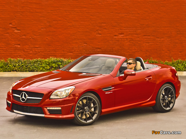 Images of Mercedes-Benz SLK 55 AMG US-spec (R172) 2012 (640 x 480)