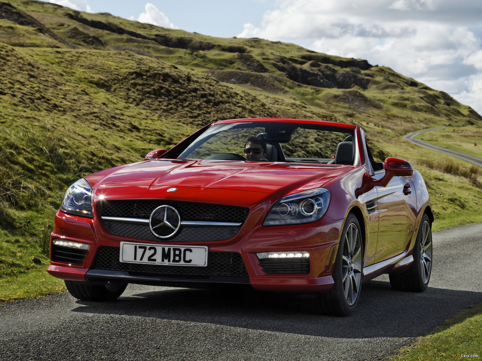 Images of Mercedes-Benz SLK 55 AMG UK-spec (R172) 2012 (2048 x 1536)