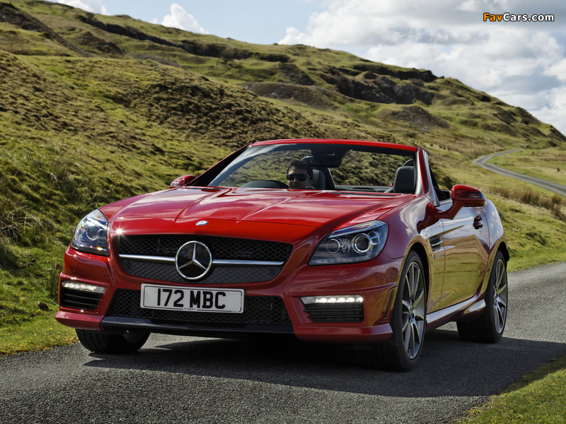 Images of Mercedes-Benz SLK 55 AMG UK-spec (R172) 2012 (800 x 600)