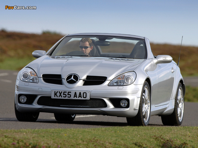 Mercedes-Benz SLK 55 AMG UK-spec (R171) 2004–08 images (640 x 480)