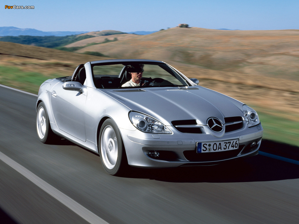 Mercedes-Benz SLK 350 (R171) 2004–07 wallpapers (1024 x 768)