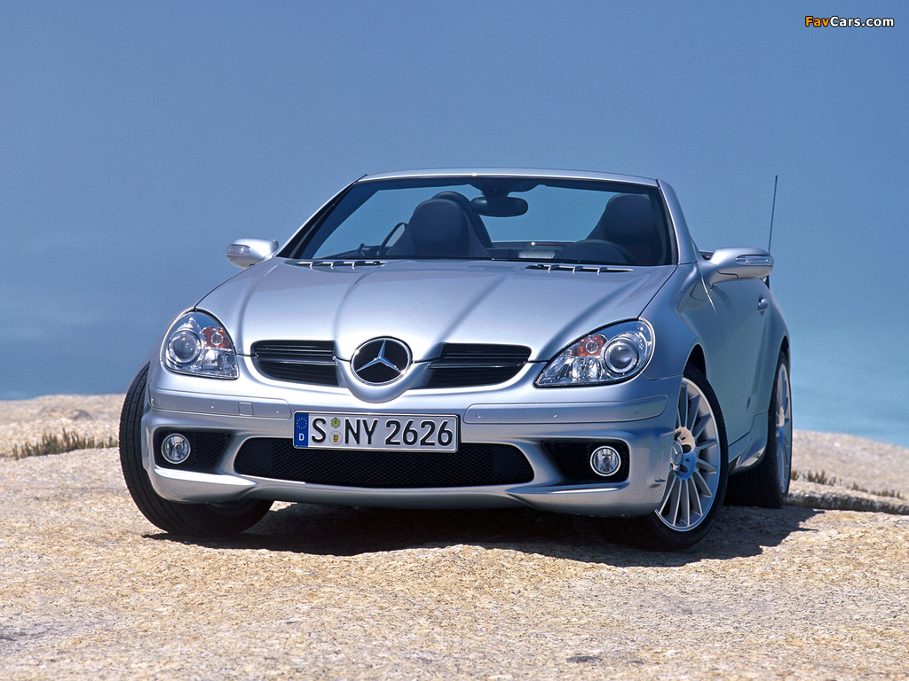 Mercedes-Benz SLK 55 AMG (R171) 2004–08 wallpapers (1024 x 768)