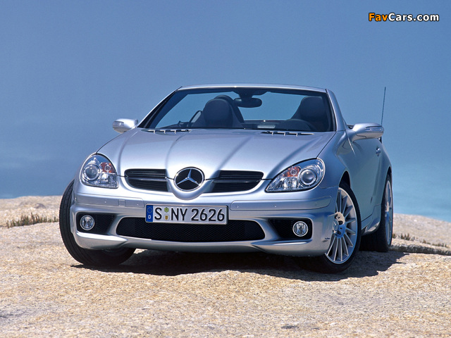 Mercedes-Benz SLK 55 AMG (R171) 2004–08 wallpapers (640 x 480)