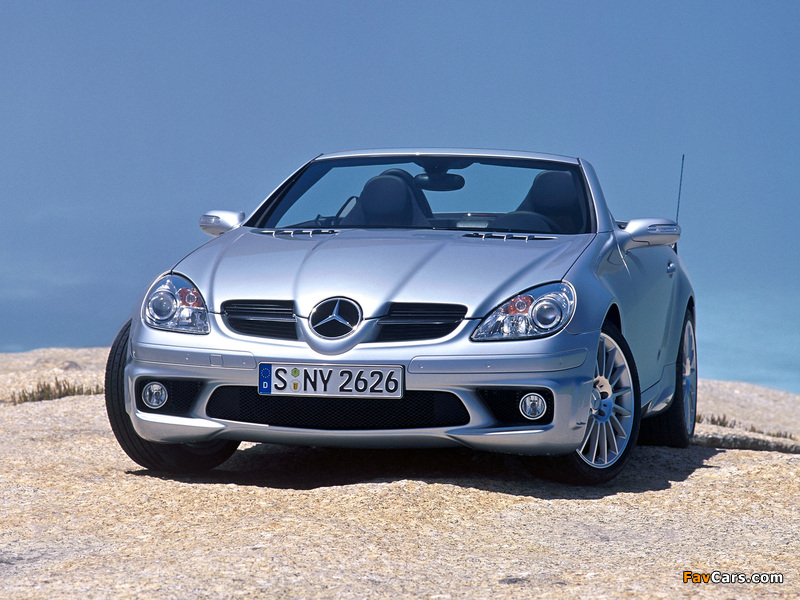 Mercedes-Benz SLK 55 AMG (R171) 2004–08 wallpapers (800 x 600)