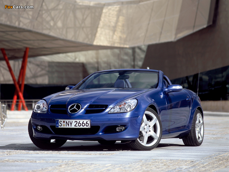 Mercedes-Benz SLK 350 (R171) 2004–07 wallpapers (800 x 600)