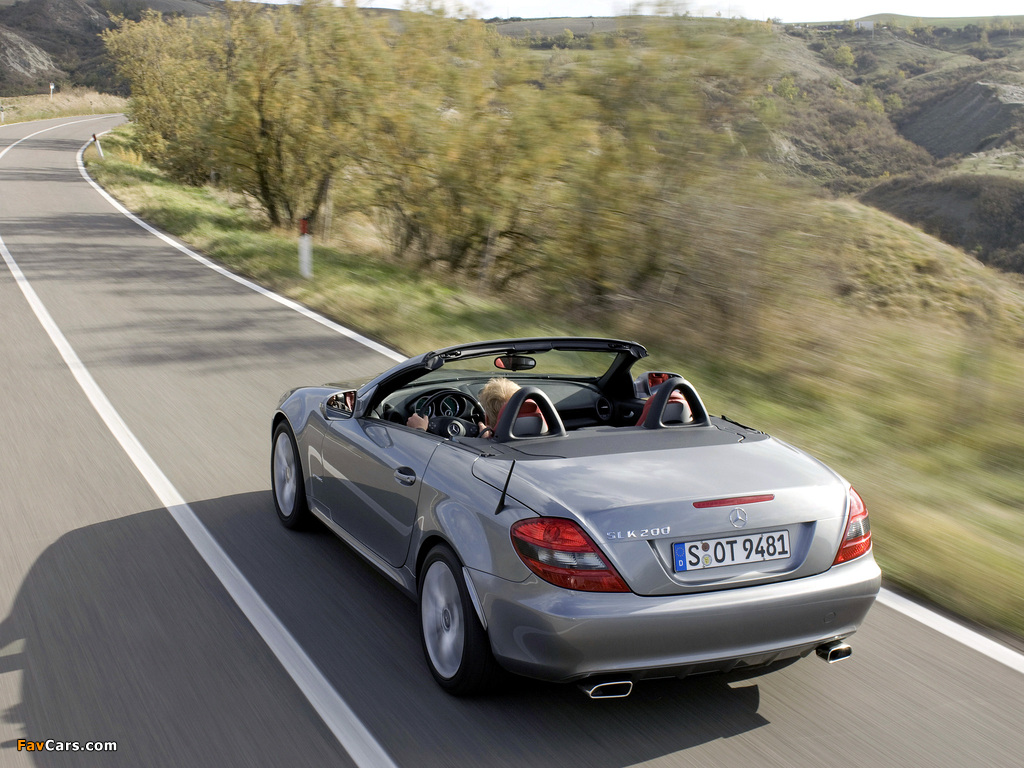 Mercedes-Benz SLK 200 Kompressor (R171) 2008–11 images (1024 x 768)