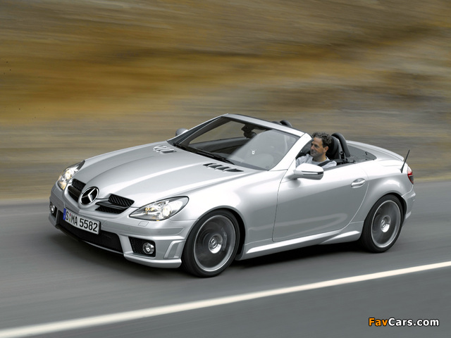 Mercedes-Benz SLK 55 AMG (R171) 2008–11 photos (640 x 480)