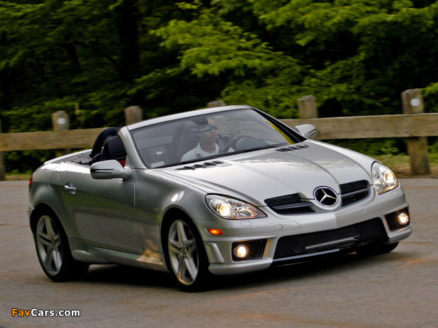 Mercedes-Benz SLK 55 AMG US-spec (R171) 2008–11 pictures (640 x 480)