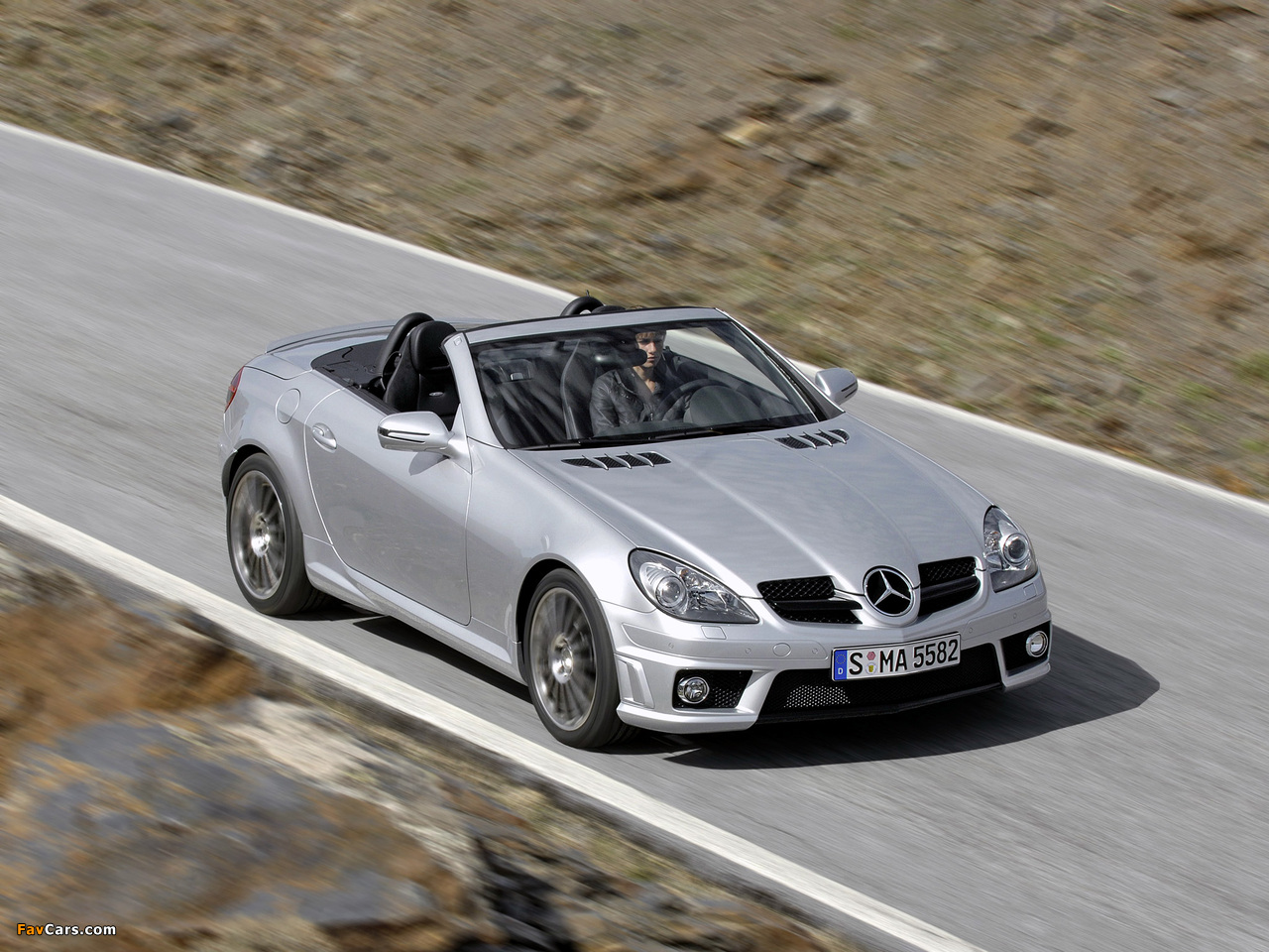 Mercedes-Benz SLK 55 AMG (R171) 2008–11 wallpapers (1280 x 960)