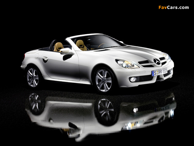 Mercedes-Benz SLK 350 (R171) 2008–11 wallpapers (640 x 480)