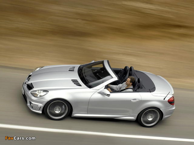 Mercedes-Benz SLK 55 AMG (R171) 2008–11 wallpapers (640 x 480)