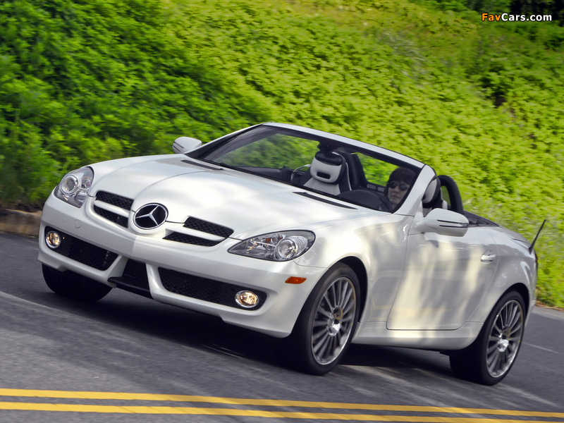 Mercedes-Benz SLK 300 Diamond White Edition US-spec (R171) 2009 wallpapers (800 x 600)