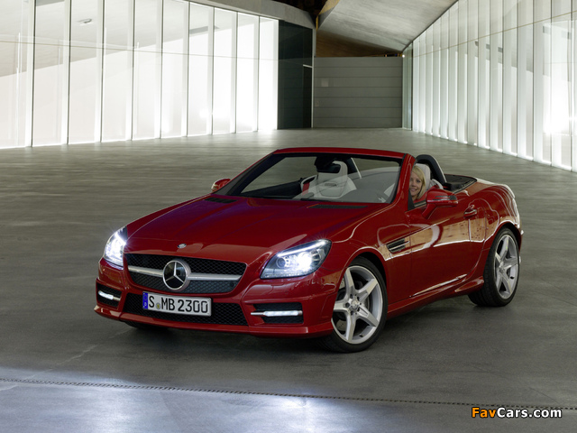 Mercedes-Benz SLK 350 AMG Sports Package (R172) 2011 wallpapers (640 x 480)