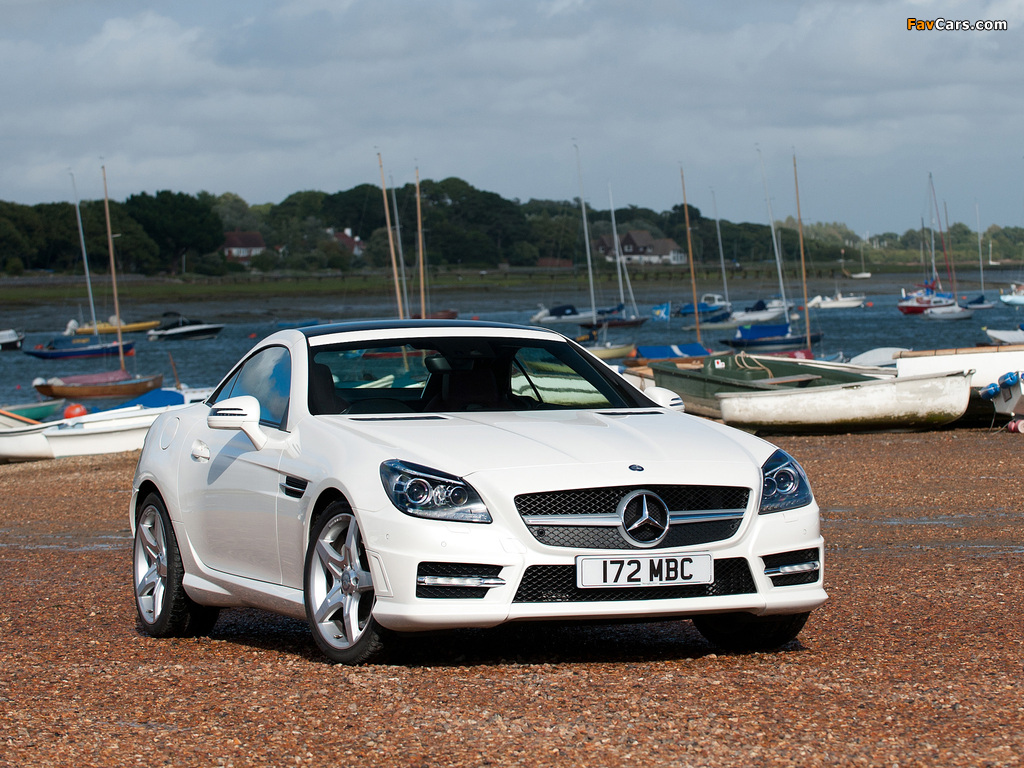 Mercedes-Benz SLK 250 AMG Sports Package UK-spec (R172) 2012 images (1024 x 768)