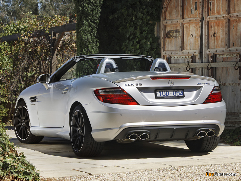 Mercedes-Benz SLK 55 AMG AU-spec (R172) 2012 images (800 x 600)