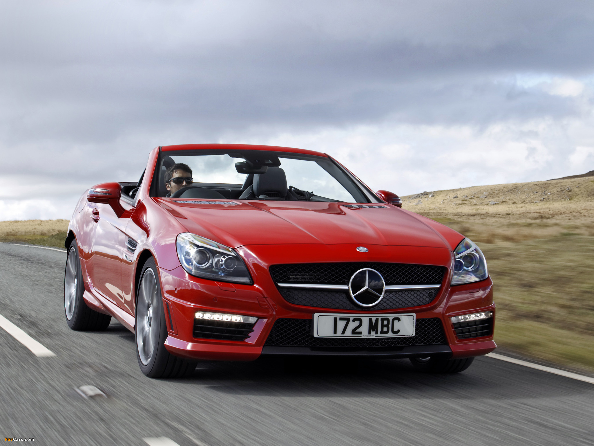 Mercedes-Benz SLK 55 AMG UK-spec (R172) 2012 pictures (2048 x 1536)