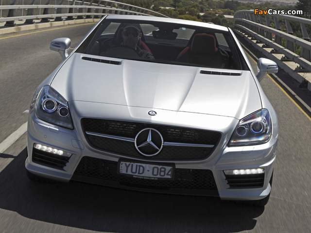 Mercedes-Benz SLK 55 AMG AU-spec (R172) 2012 pictures (640 x 480)