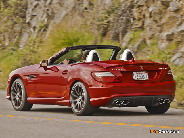 Mercedes-Benz SLK 55 AMG US-spec (R172) 2012 pictures (640 x 480)