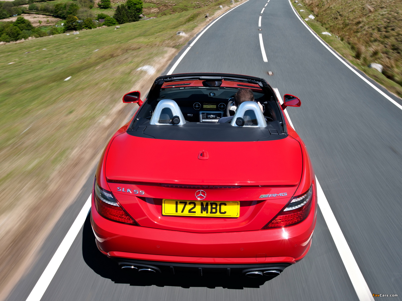 Mercedes-Benz SLK 55 AMG UK-spec (R172) 2012 pictures (1600 x 1200)