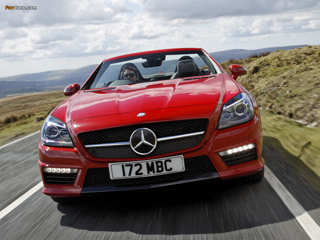 Mercedes-Benz SLK 55 AMG UK-spec (R172) 2012 pictures (1024 x 768)