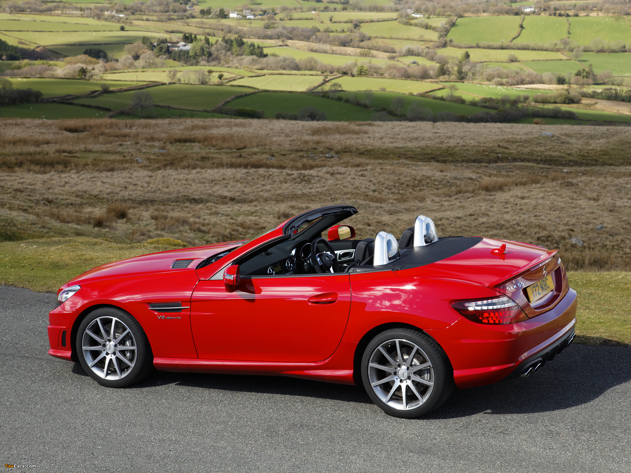 Mercedes-Benz SLK 55 AMG UK-spec (R172) 2012 wallpapers (2048 x 1536)