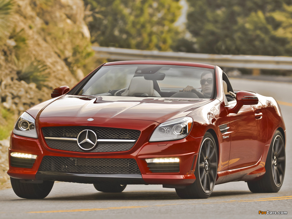 Mercedes-Benz SLK 55 AMG US-spec (R172) 2012 wallpapers (1024 x 768)