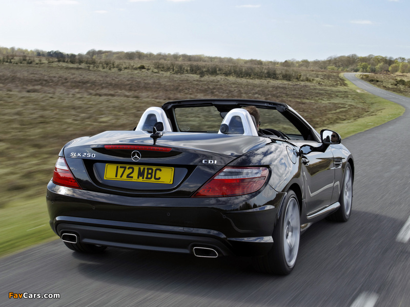 Mercedes-Benz SLK 250 CDI AMG Sports Package UK-spec (R172) 2012 wallpapers (800 x 600)