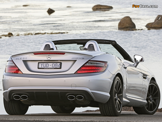 Mercedes-Benz SLK 55 AMG AU-spec (R172) 2012 wallpapers (640 x 480)